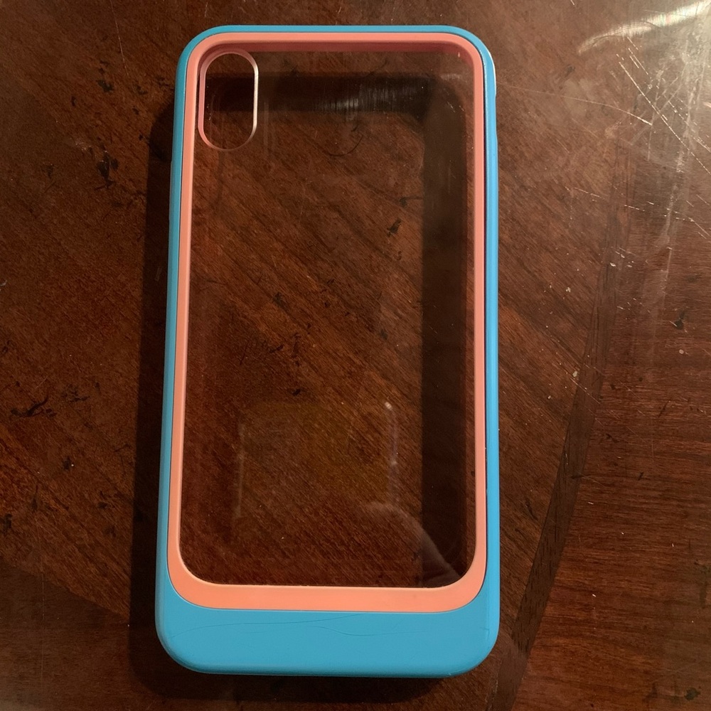 Clear framed in iPhone XS Max case